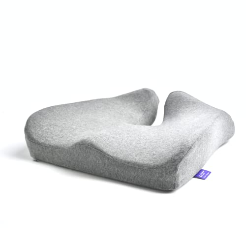 Cushion Lab Patented Pressure Relief Seat Cushion for Long Sitting Hours-Memory Foam for Hip, Tailbone, Coccyx, Sciatica